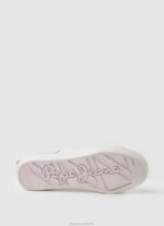 Women White Pepe Jeans Allen Flag Vulcanized Sneakers 60J40620 - Image 5