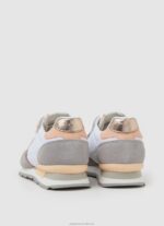Women White Pepe Jeans Brit Heritage Combined Sneakers 60J40615 - Image 4
