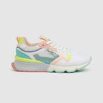 Women White Pepe Jeans Brit Pro Bright Running Sneakers 60J40576