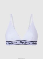 Women White Pepe Jeans Classic Panty With Printed Logo 60J40542 - Image 4