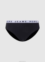 Women White Pepe Jeans Classic Thong With Printed Logo 60J40541 - Image 4