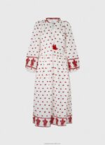 Women White Pepe Jeans Embroidered Folk Dress 60J40149 - Image 5