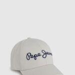 Women White Pepe Jeans Embroidered Logo Basic Cap 60J40782