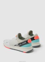 Women White Pepe Jeans Joy Tech Summer Technical Sneakers 60J40606 - Image 4