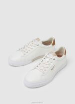 Women White Pepe Jeans Kenton Max Classic Sneakers 60J40583 - Image 4