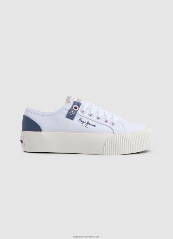 women_white_pepe_jeans_ottis_sun_platform_sneakers_60j40608.jpg Women White Pepe Jeans Ottis Sun Platform Sneakers 60J40608 - Image 1
