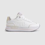 Women White Pepe Jeans Rusper Charm Basic Sneakers 60J40599