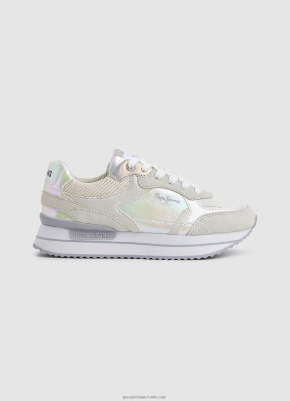 women_white_pepe_jeans_rusper_pearl_combined_sneakers_60j40596.jpg Women White Pepe Jeans Rusper Pearl Combined Sneakers 60J40596 - Image 1